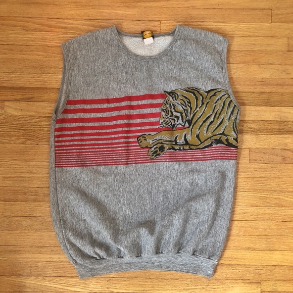 Trade Winds Other - Vintage Trade Winds Tiger Sleeveless Sweatshirt
